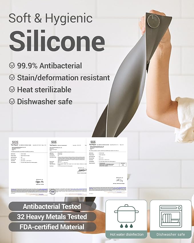 19.7 inches 100% Premium Silicone Kitchen Sink Splash Guard - Non Slip Strong Suction, Durable, and Easy-to-Clean Splash Protector for Mess-Free Cooking and Dishwashing (Deep Green)