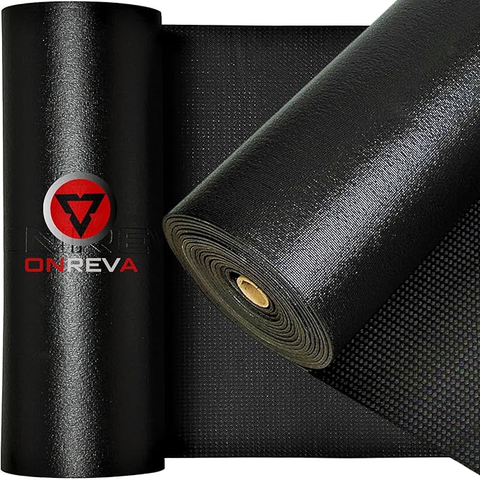 ONREVA Tool Box Liner 14 inch wide x 20 ft Large, Thick Heavy Duty Toolbox Drawer Liners, Rolling Tool Chest Foam Mat, Shelf Rubber Mat, Black Non-slip Organizer Pad for Cabinet, Workbench