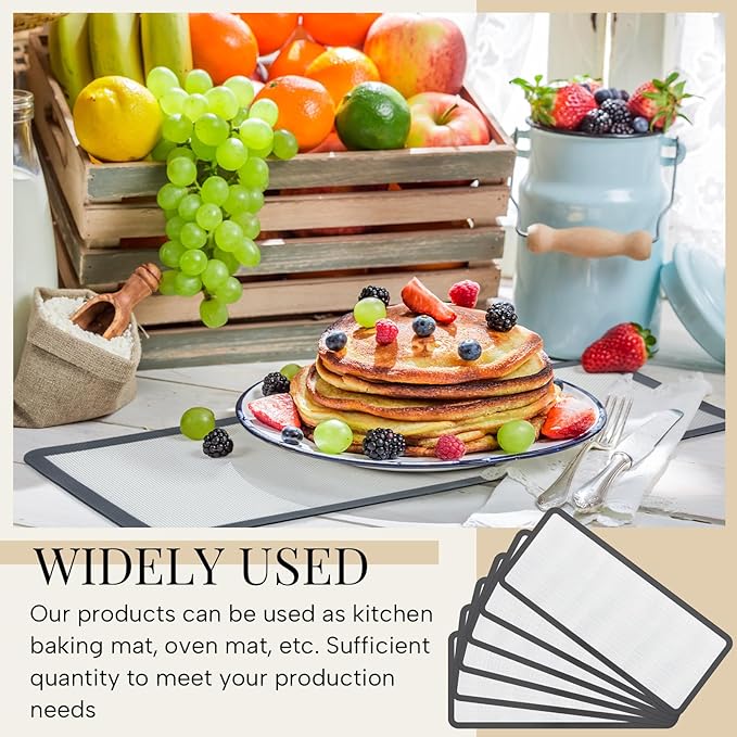 12 Pcs Large Silicone Mats Compatible with Harvest Right Freeze Dryer Gray Large Trays Silicone Mats Reusable Baking Sheet Durable Easy Clean No Stick Drying Liner for Kitchen
