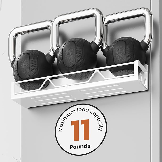 Mystozer 16.9 Inch Wide Large Capacity Magnetic Spice Rack for Refrigerator, 4 Pack Metal Fridge Shelf, White
