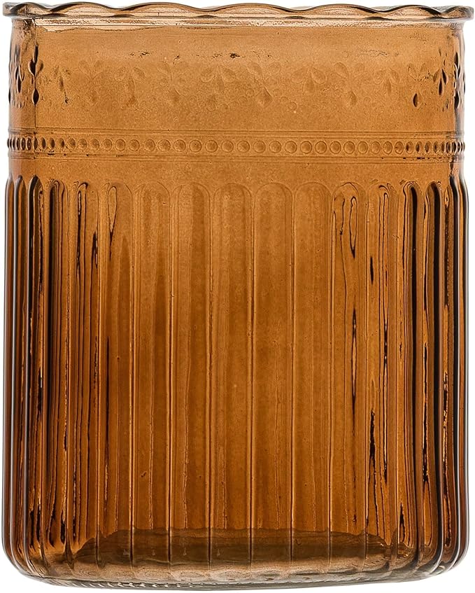 10 Strawberry Street Crosby Glass Utensil Crock, amber