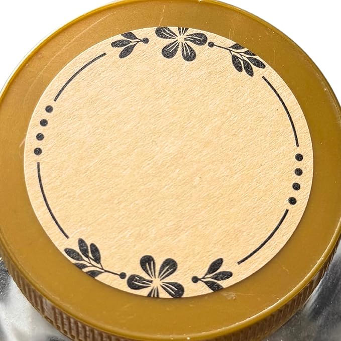 900 Pieces, 2 inch - Canning Labels for Mason Jars, Brown Kraft Jar Stickers to Write On