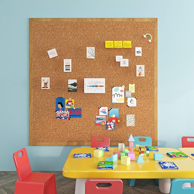 Livelynine Cork Roll with Adhesive Backing 17.3x78.8 Cork Sheet for Walls Crafts Floor Renter Friendly Corkboard Rolls Bulletin Board Wallpaper Peel and Stick Shelf Liner Sheets Kitchen Drawer Liners