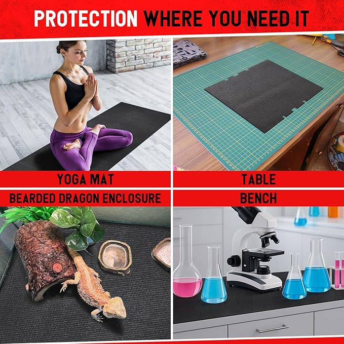 Tool Box Liner Foam Mat, Toolbox Drawer Liner Foam Mat Thickened Durable Non Slip Pad for Protecting Tools,Kitchen Cabinets,Garage, Work Surfaces,Shelves, 18" W x 288" L, Black
