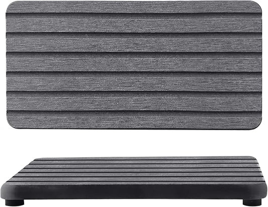 2 PCS Water Absorbent diatomite Coasters, 7.1" x 3.5" Water Absorbing Stone Tray for Sink, Stone Drying mat for Kitchen Counter, Stone soap Tray Used for Hand Soaps & toiletries & Plants