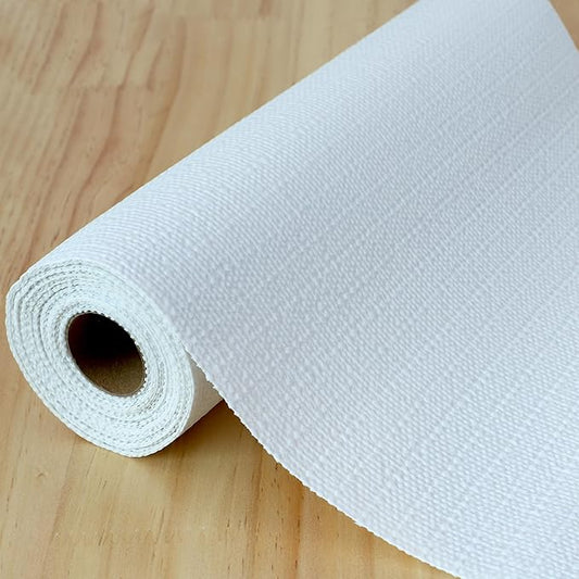 Cabinet Liners for Shelves Non Slip Waterproof Drawer Liners 11 Inch Wide X 20 Ft White Non Adhesive Shelf Liners for Kitchen Bathroom Washable Cabinet Mats for Refrigerator Cupboard Pantry Closet