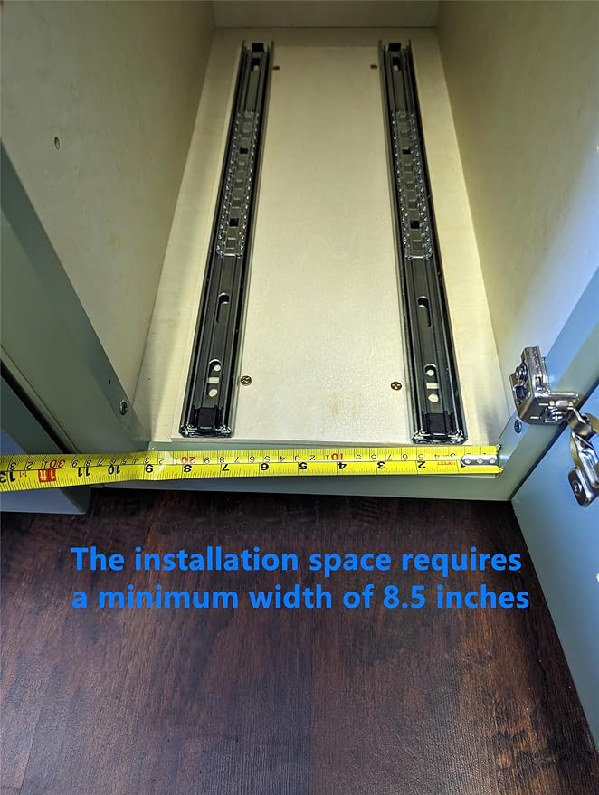 Slim Spice Rack Organizer - Pull Out, 8'' Width, Fits Cabinets, Home Organizer