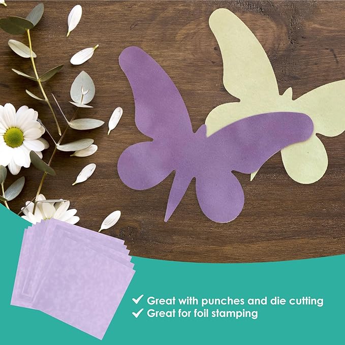 S.E.I Lavender Velvet Paper, Felt Fabric For Drawer and Jewelry Box Liner, 12" x 12" - 12 Sheets