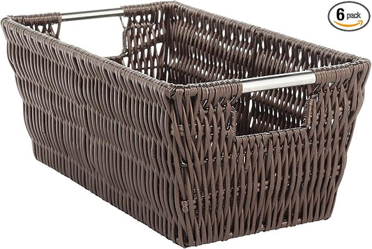 Whitmor Rattique Small Shelf Tote (6500-2712-JAVA)