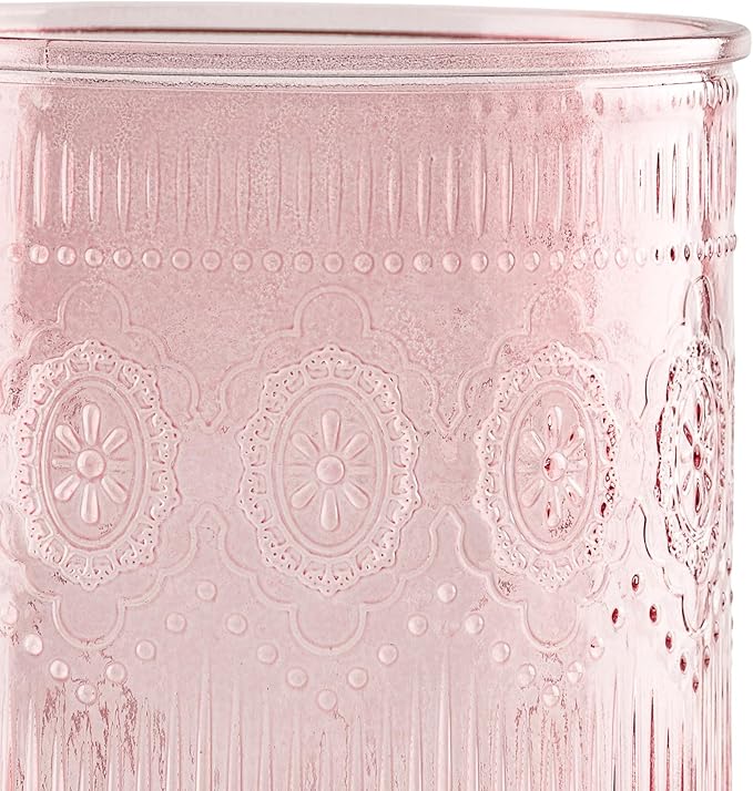 10 Strawberry Street Park Glass Utensil Crock, pink