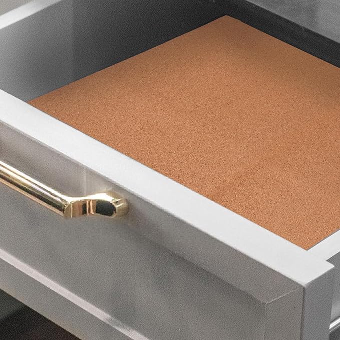 Veemoon Cork Drawer Liner for Kitchen Cabinets and Shelves, 30X40Cm High-Density Moisture-Resistant Cork Sheet, Anti-Shock Shelf Liners for Home Organization, 2pcs