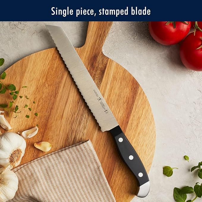 HENCKELS Statement Premium Quality 15-Piece Knife Set with Block, Razor-Sharp, German Engineered Informed by 100+ Years of Mastery, Lightweight and Strong, Dishwasher Safe
