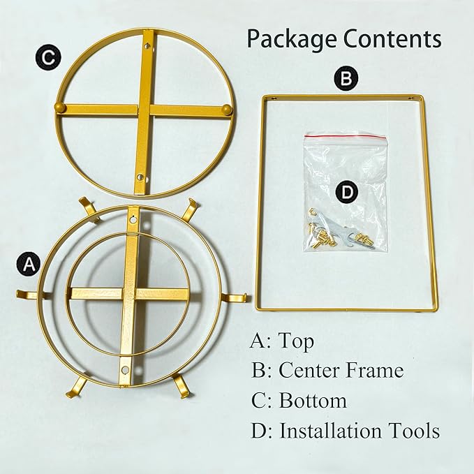 Coffee Mug Holder Countertop,Muted Golden Yellow Metal Coffee Cup Holders for Counter,Warm Dark Gold Mug Stand Rack for Counter Top 6 Hooks(Round,Muted Gold)