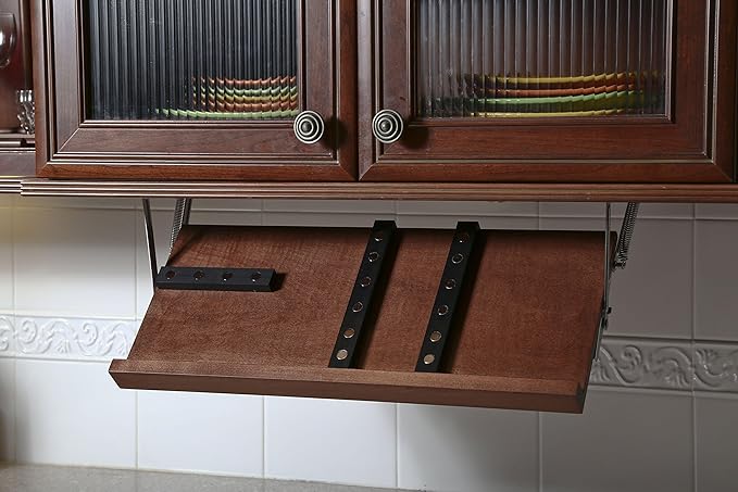 Under Cabinet Knife Storage - Multiple Sizes and colors available (Cherry, Small)