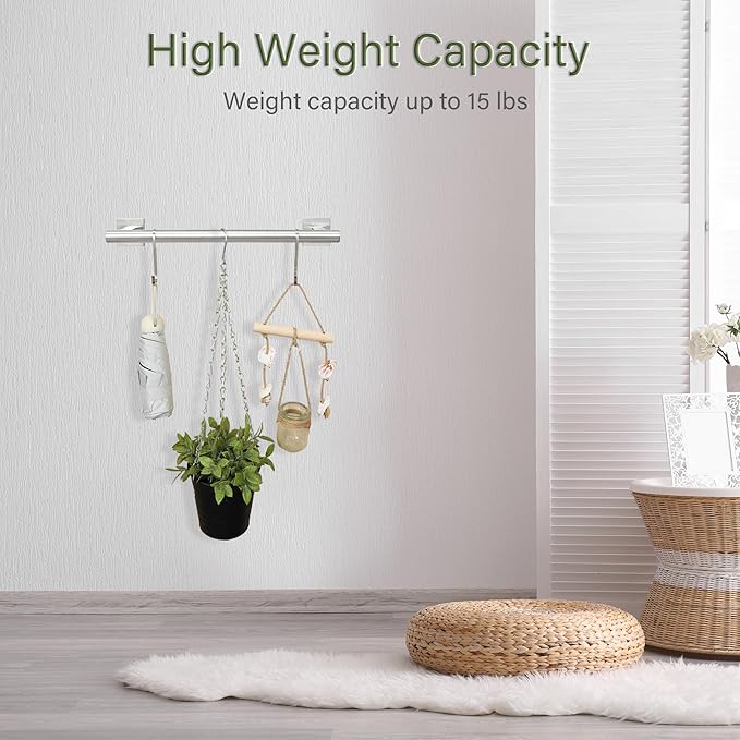Alise Bathroom Towel Bar, 24 Inch Towel Racks for Bathroom, SUS304 Stainless Steel Towel Holder Heavy Duty Wall Mounted Towel Rack Brushed Nickel Towel Bar
