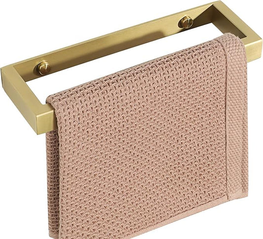 Alise Bath Towel Bar,Wall Mount Towel Holder Towel Rack Towel Hanger for Bathroom Lavatory,8 Inch SUS304 Stainless Steel Towel Rail,Brushed Gold,GJF020-G