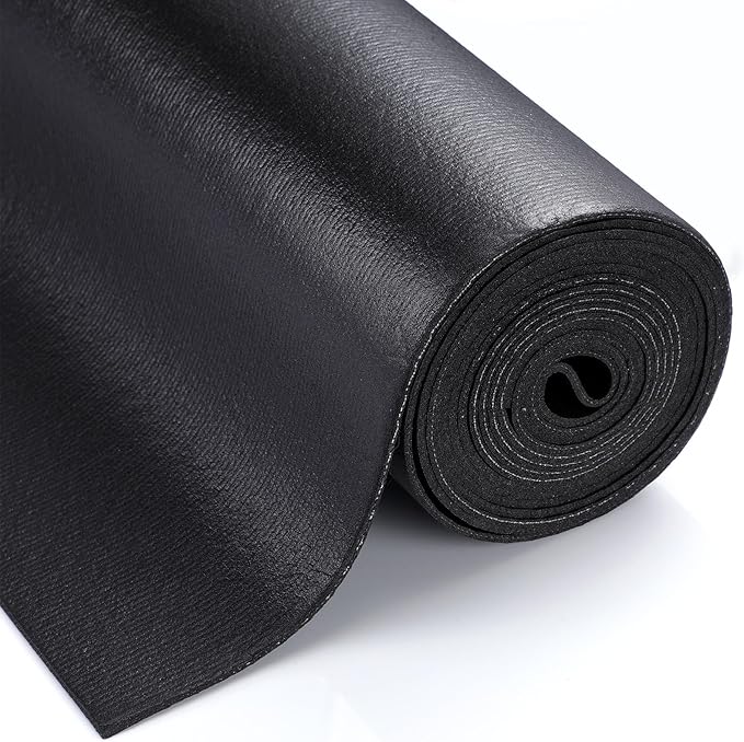 Nuogo Tool Box Liner 1/8 Inch Thick x 20 Inch Wide x 30 Ft Long Tool Box Drawer Liner Non Slip Tools Chest Cabinet Workbench Mat Black Heavy Duty Rubber Shelf Liner for Home Office Workplace