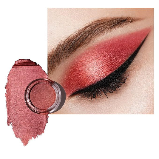 Oulac Cream Eyeshadow-Sombra de Ojos Highly Pigmented Natural Eyeshadow Waterproof&Long Lasting with Moisturizing Formula, Shimmer Glitter Eye Makeup Large Capacity. 6g.(21)