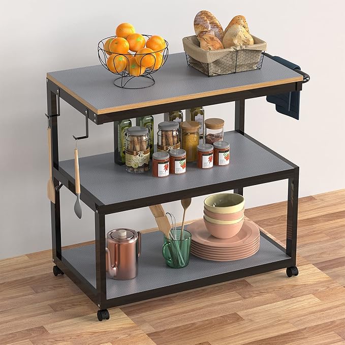 StaHom Shelf Liners for Kitchen Cabinets Non Adhesive，Drawer Liner Non-Slip，Waterproof Refrigerator Liners for Shelves Fridge Mats, Pantry Cabinet Protectors Cupboard Liner- Gray 11.8 x 236.2 Inches
