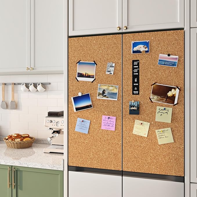 Livelynine Large Cork Board Roll 36x78.8 Big Cork Sheet Roll with Self Adhesive Backing Classroom Bulletin Board for Wall Office Rolls of Corkboard Sheets Peel Stick Dart Board Wall Protectors Wood