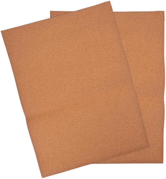 Veemoon Cork Drawer Liner for Kitchen Cabinets and Shelves, 30X40Cm High-Density Moisture-Resistant Cork Sheet, Anti-Shock Shelf Liners for Home Organization, 2pcs