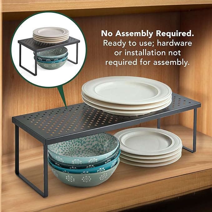 Nifty Expandable Shelf Rack Adjustable- Black