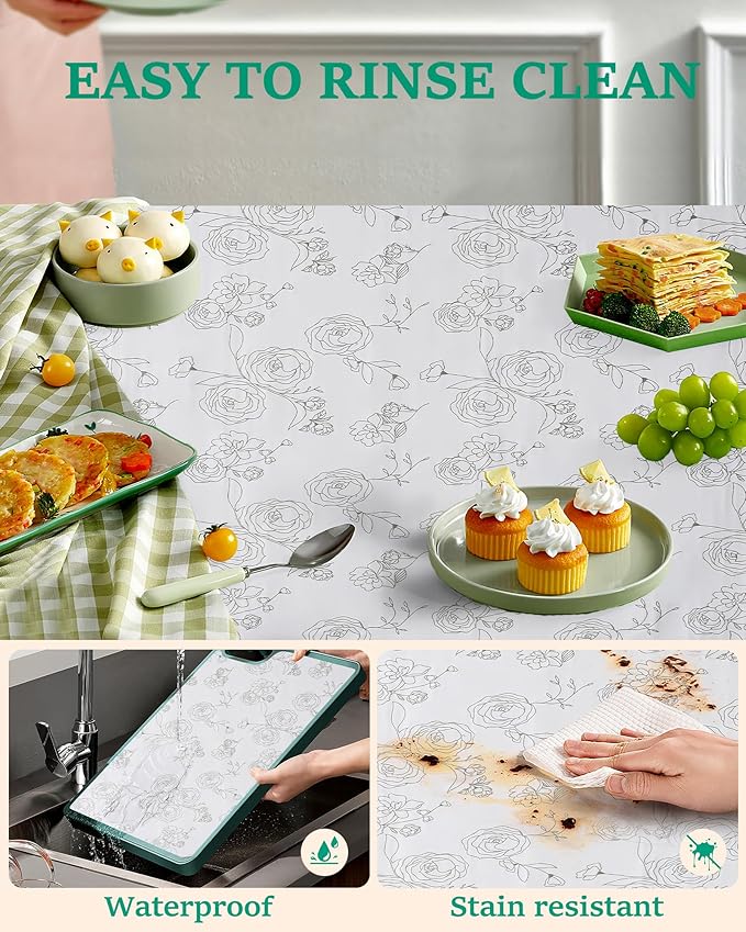 Floral Drawer Liner for Kitchen Cabinet 12 in x 30FT, Non-Adhesive Shelf Liner Non-Slip Strong Grip Cabinet Liners, Thickened Shelf Paper Easy to Clean for Tool Box Pantry, Cupboard Liner, Gray