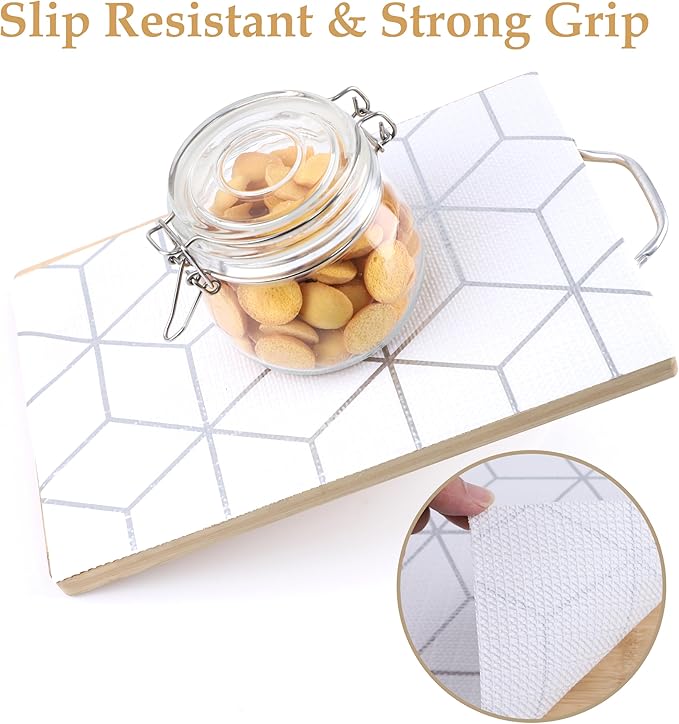 Shelf Liners For Kitchen Cabinet 20 Inch Wide X 20 Ft Non Adhesive Cabinet Drawer Liner Non Slip Water Oil-Proof Strong Grip Pantry Refrigerator Shelves Liner Bathroom Drawer Mat Cupboard Closet Liner
