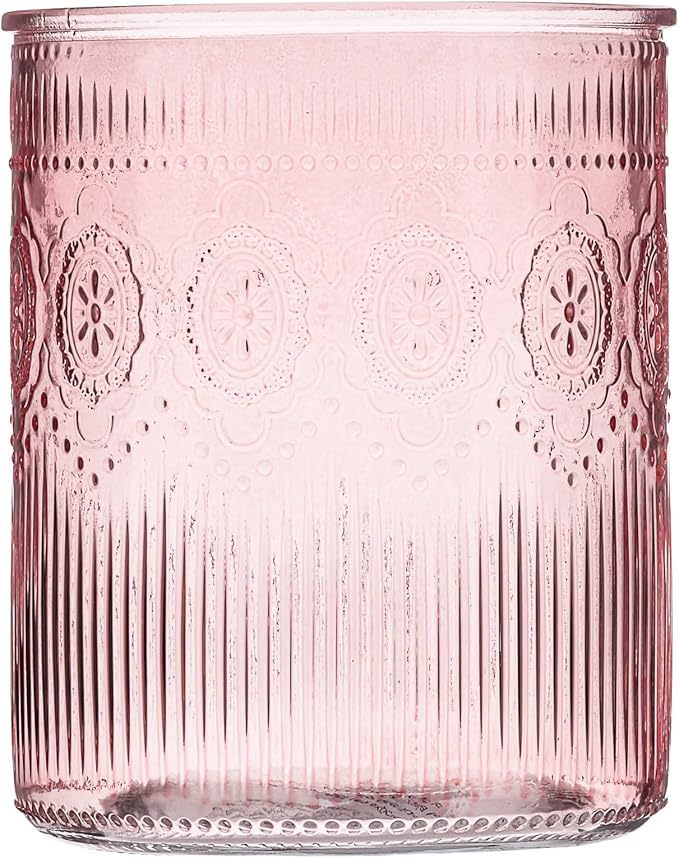 10 Strawberry Street Park Glass Utensil Crock, pink