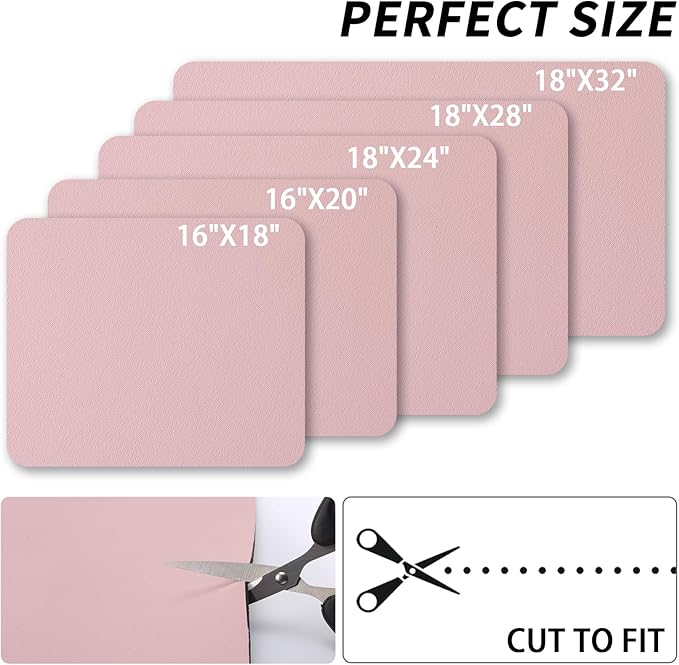 Dish Drying Mat for Kitchen Counter, Heat Resistant Drainer Mats with Non-slip Rubber Backed, Hide Stain Kitchen Super Absorbent Draining Mat, Easy to Clean Dish Rack Pad, Pink 18"x32"