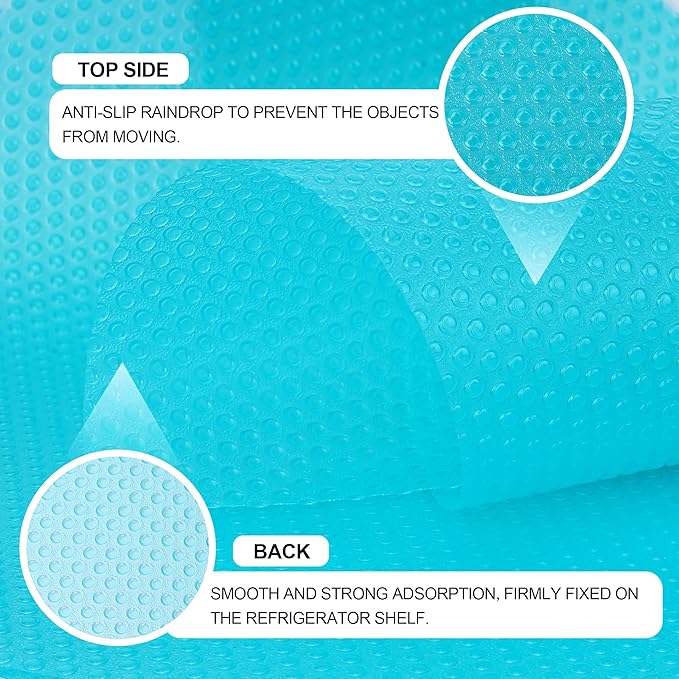 8 Pcs Refrigerator Liners Mats Washable, Refrigerator Mats Liner Waterproof Oilproof, Shinywear Fridge Liners for Shelves, Cover Pads for Freezer Glass Shelf Cupboard Cabinet Drawer (4 Color Mixed)