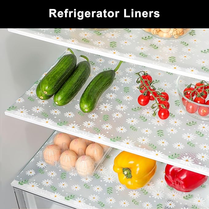 Cooyes Shelf Liner – Premium Non-Adhesive Cabinet & Drawer Liner for Kitchen – Waterproof Shelf Paper with Modern Pattern – Durable EVA Cabinet Mat – Easy to Cut (17.5" W x 197" L)