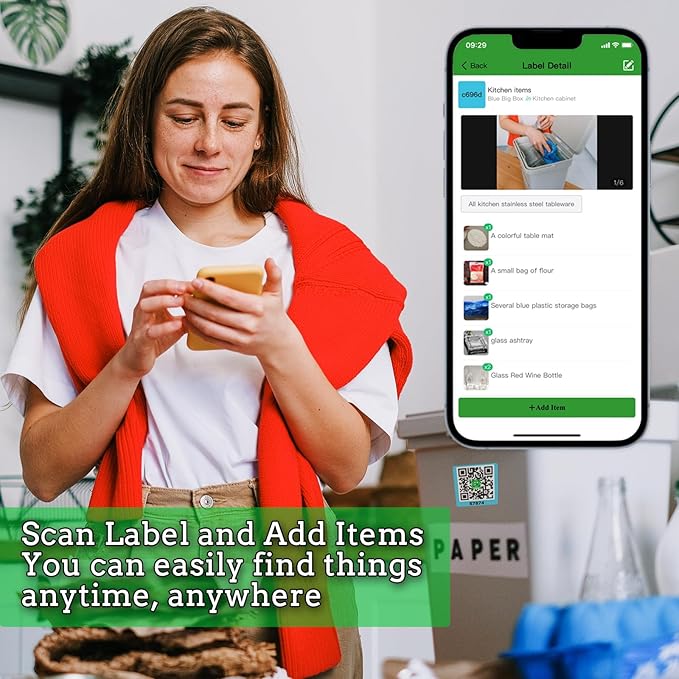 60 Pcs Smatagee Color Coded QR Code Labels for Storage Bins,Moving and Organization | Pack and Track Inventory on iOS,Android App| 60 Unique Stickers(2.6"x2.6") - Bright