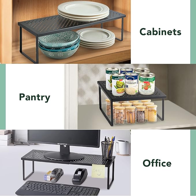 Nifty Expandable Shelf Rack Adjustable- Black