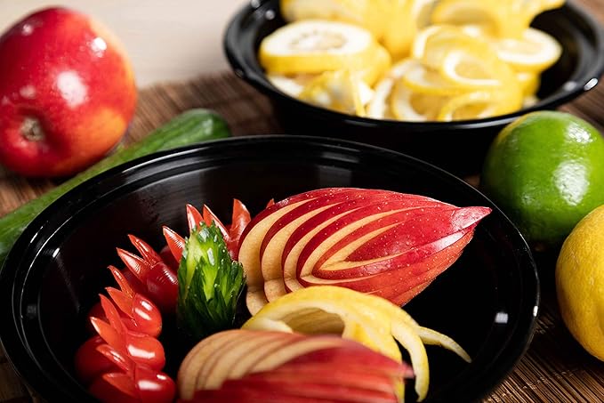 SafeWare Meal Prep Container Reusable with Lids [25 Set- 24oz] Round Ideal-Food Prep Containers, Food Storage Bento Box | Stackable | Microwave | Dishwasher | Freezer Safe.
