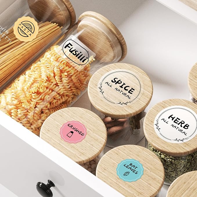 3 Rolls Clear Labels for NIIMBOT B1 B21 B3S K3 Label Maker, 1.57'' x 1.18'' (40x30mm) Printer Labels, Food Labels for Jars, Personalized Editable Labels for Home/School/Office