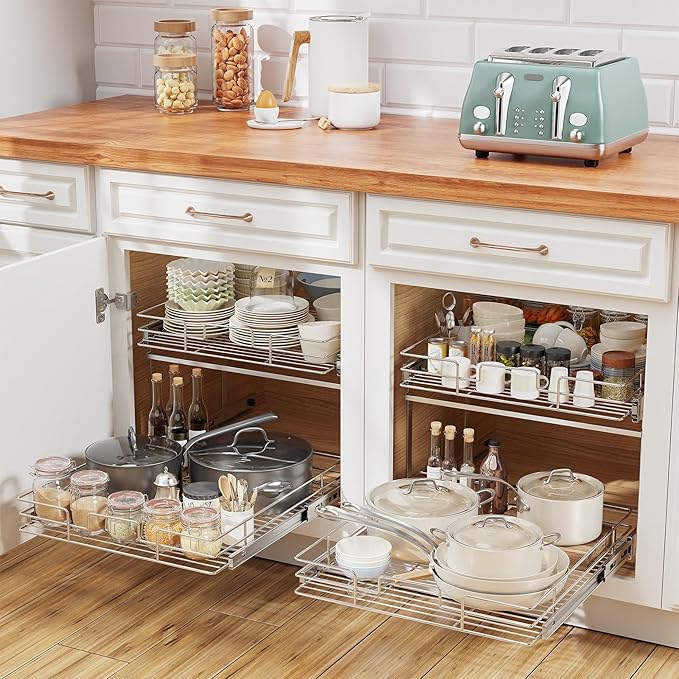 ROOMTEC Slide Out Cabinet Organizer (16.5" Wx20.5 D)