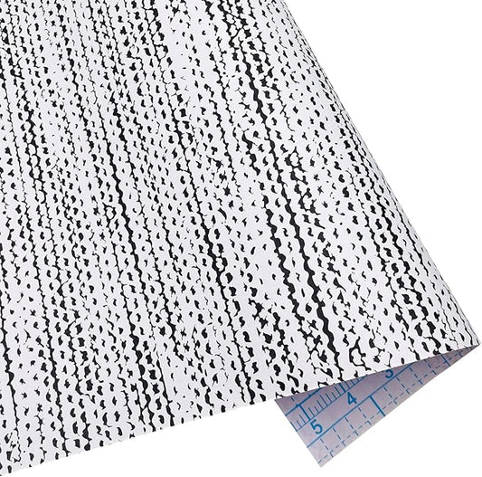 Yifasy Black and White Shelf Liner 9.8 ft Roll Peel and Stick Wallpaper Decor Wall Furniture Drawer Lining Paper Waterproof 17.7 Inch Wide (S-118.1x17.7 Inch)