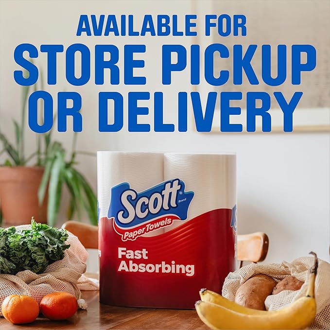 Scott Paper Towels, Choose-A-Sheet, 30 Double Rolls = 60 Regular Rolls (108 Sheets Per Roll)