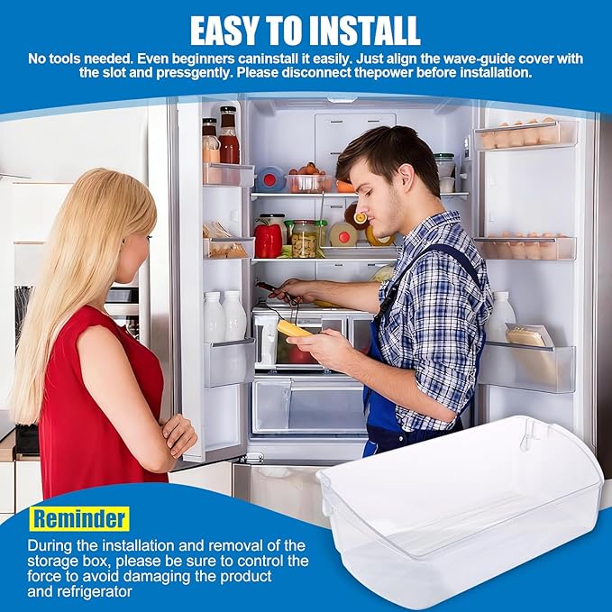 5304512643 Bin-Door Compatible with Electrolux Frigidaire FGHB2868TF4 LGHB2869TD1 Fridge Door Shelf. 5304512643 Refrigerator Door Bin Replace AP6285984 4584756 EAP12365180 PS12365180 Shelf Bin