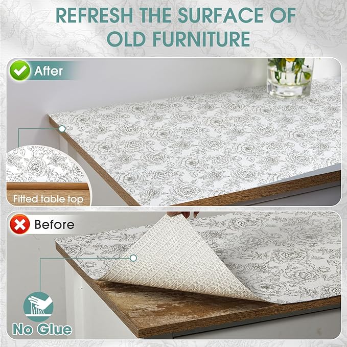 ALIUNI Drawer and Shelf Liner, Non-Slip Kitchen Cabinet Liners Non-Adhesive Thick Strong Grip Waterproof Washable Mats Protect Dresser Shelves Cupboard Bathroom Cabinets, Rose, 12 in X 10 FT