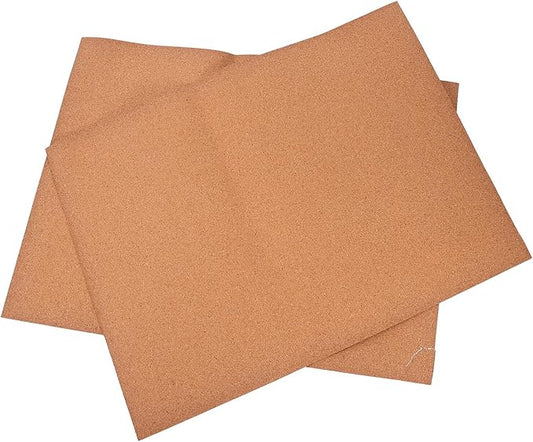 TOPPERFUN 2sheets Cork Drawer Liners High Density Shelf Liners for Cabinets Craft Cork Shock Absorption Material for Drawers and Cabinets and Wear Resistant