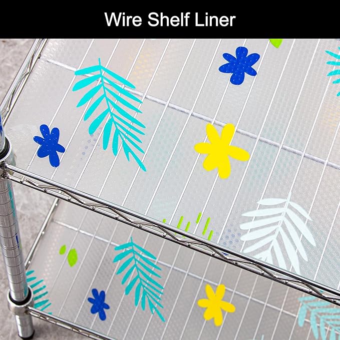 Cooyes Shelf Liner – Premium Non-Adhesive Cabinet & Drawer Liner for Kitchen – Waterproof Shelf Paper with Modern Pattern – Durable EVA Cabinet Mat – Easy to Cut （24" W x 240" L）