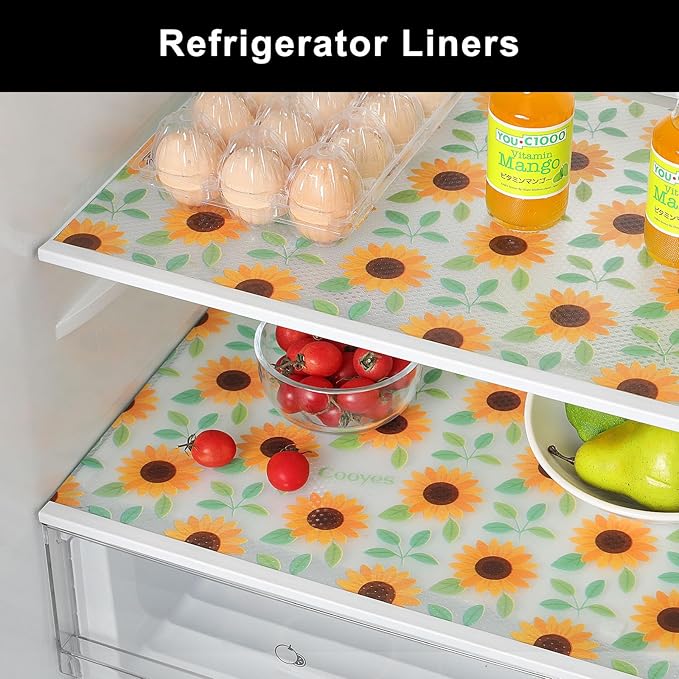 Cooyes Shelf Liner – Premium Non-Adhesive Cabinet & Drawer Liner for Kitchen – Waterproof Shelf Paper with Modern Pattern – Durable EVA Cabinet Mat – Easy to Cut （24" W x 360" L）