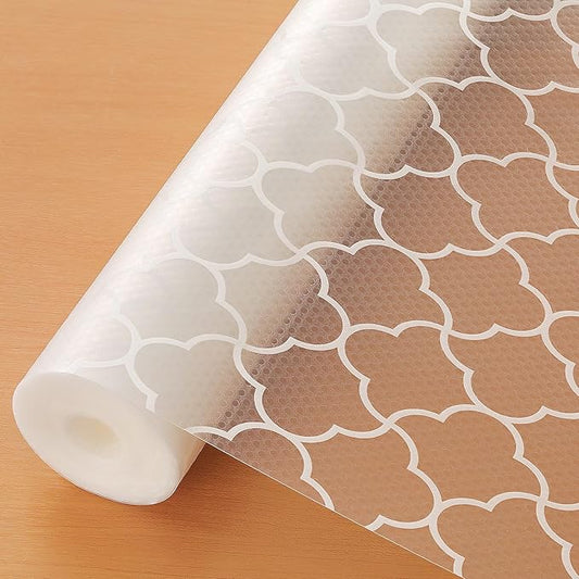 Cooyes Shelf Liner – Premium Non-Adhesive Cabinet & Drawer Liner for Kitchen – Waterproof Shelf Paper with Modern Pattern – Durable EVA Cabinet Mat – Easy to Cut （12" W x 120" L）