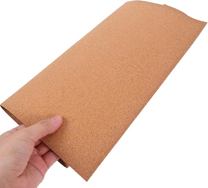 TOPPERFUN 2sheets Cork Drawer Liners High Density Shelf Liners for Cabinets Craft Cork Shock Absorption Material for Drawers and Cabinets and Wear Resistant