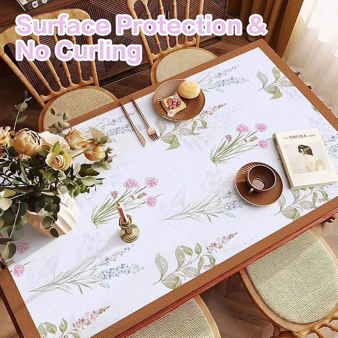 Terravue Floral Shelf Liner for Kitchen Cabinets Non Adhesive Drawer Liners Non Slip Cupboard Liner Flower Cabinet Liners Strong Grip Kitchen Shelves Dresser Waterproof Easy to Clean 12IN x 10FT