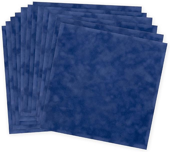 S.E.I Ocean Velvet Paper, Felt Fabric For Drawer and Jewelry Box Liner, 12" x 12" - 12 Sheets