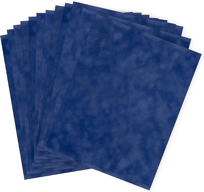 S.E.I Ocean Velvet Paper, Felt Fabric For Drawer and Jewelry Box Liner, 8.5" x 11" - 12 Sheets