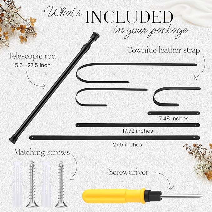 Vicenpal 15.5 Inch Retractable Kraft Paper Roll Holder Dispenser Wall Mounted Butcher Paper Holder Roller for to Do Lists, DIY Drawing, Taking Note, Artwork, Creative(Black)